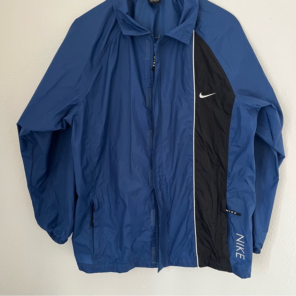 Nike Blue and Black Athletic Windbreaker